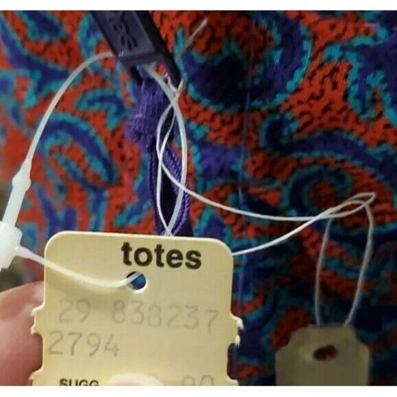 Vintage Totes Makeup Bag beautiful red and purple design - Picture 7 of 9